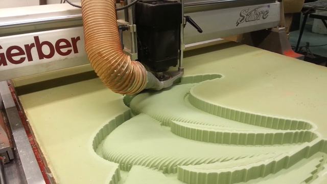 Contouring foam using a Gerber 3 axis router смотреть онлайн