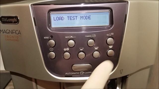 Delonghi ESAM3500 & ESAM4500 Test Mode смотреть онлайн