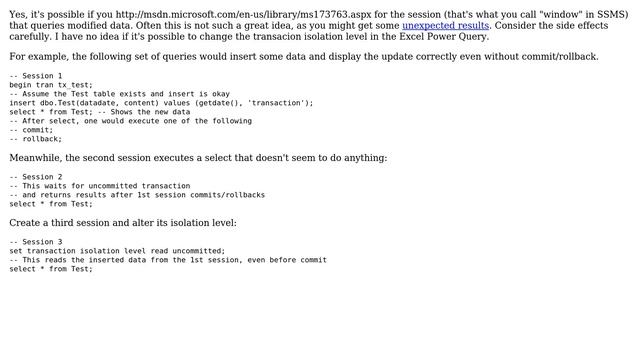 Databases: Query data before a commit transaction (2 Solutions!!) смотреть онлайн