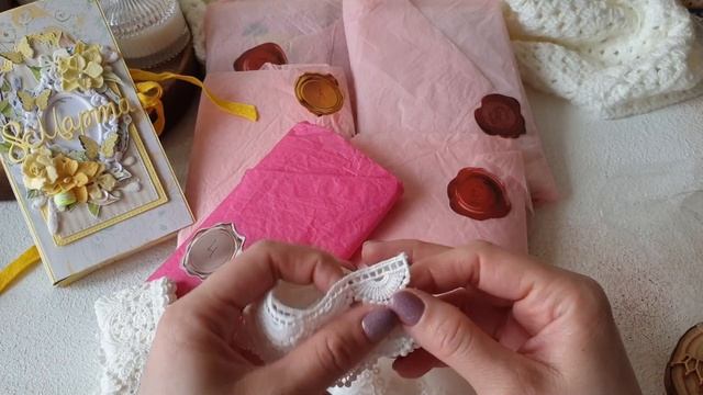 Творческий влог #38. Готовый зимний альбом и распаковка посылки по обмену.