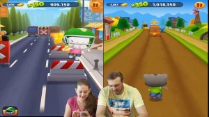 Говорящий котик Том против говорящий кошечки Анджелы  в игре Том бег за золотом от Каталекс!