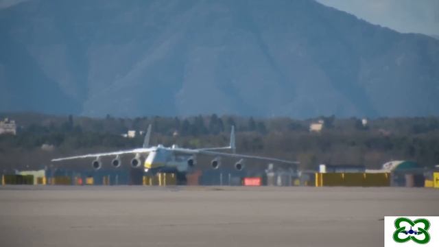 An-225 Mriya landing in Milano Malpensa 30 marzo 2012 смотреть онлайн