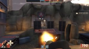 Геймплей Team Fortress 2 за пулемётчика