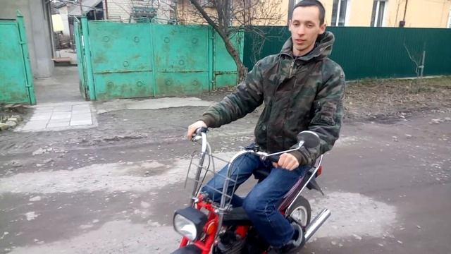 запуск после ремонта Riga Stella RMZ 2.134 с двигателем Jawa Babetta M225