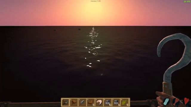 Raft-Один в океане с акулой, выживание ( Начинаем строить дом на плоту ) #2 смотреть онлайн