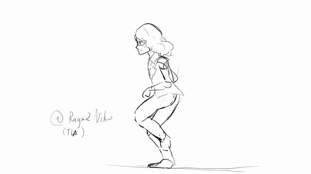 Practice animation for running.(Key frames and sketch) смотреть онлайн