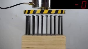 СМОЖЕТ ЛИ 500 ТОННЫЙ ГИДРАВЛИЧЕСКИЙ ПРЕСС ЗАПРЕССОВАТЬ 1000 ГВОЗДЕЙ