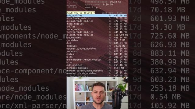 Clean node_modules with npkill смотреть онлайн