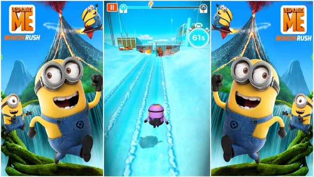 Despicable Me 2: Minion Rush Ice Age - Purple Minion Multiplayer Racing in North Pole смотреть онлайн