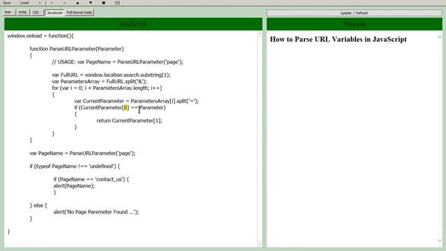 JavaScript - How to Get URL Parameters - Parse URL Variables смотреть онлайн