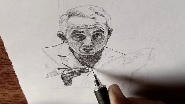 Sketch of Norman Shumway || father of heart transplantation || MAC Art Studio (Time lapse) смотреть онлайн