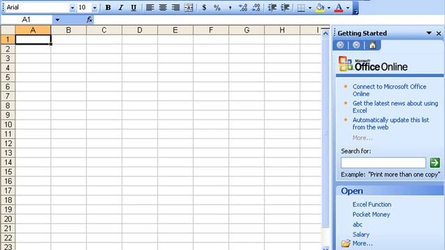 Microsoft Excel 2003 1-2 Membuka Excel 2003 смотреть онлайн