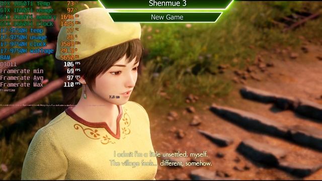 HP Pavilion Gaming 15 (2019): Shenmue 3 gameplay (Intel i7-9750H , GeForce GTX 1660 Ti ) смотреть онлайн