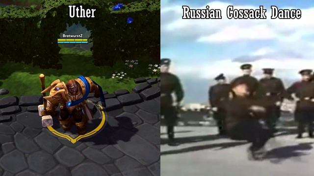 Uther - Heroes of the Storm (HotS) - Russian Cossack Dance Reference смотреть онлайн