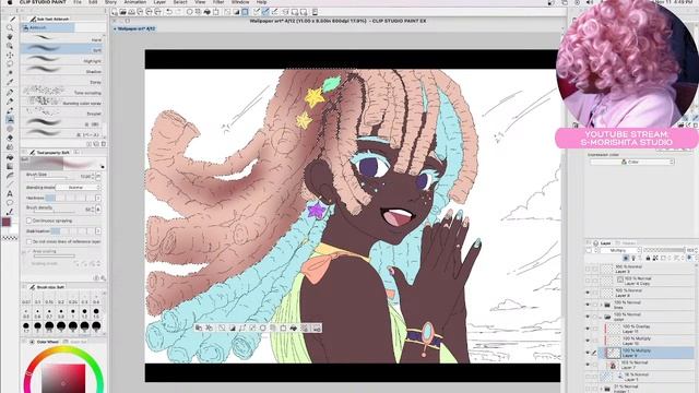 Draw With Me || Post-Comic Con Artist Alley Chat || Glimmer coloring book illustration смотреть онлайн