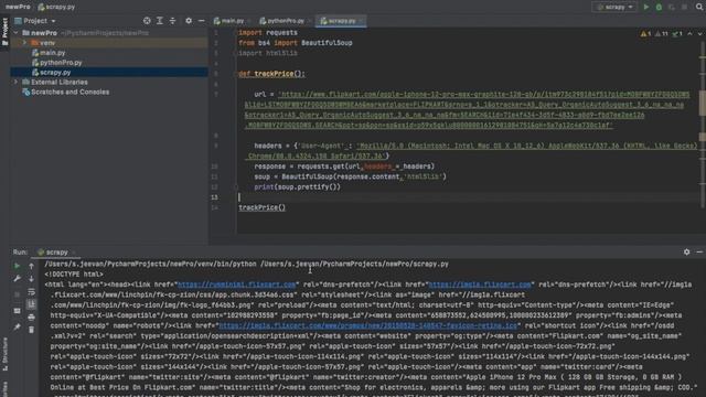 Flipkart Product Price tracking using python | Web Scraping | Python смотреть онлайн