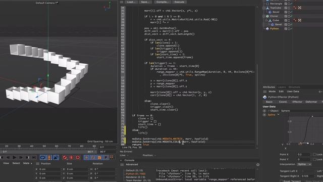 Cinema 4D Python Tutorial 6: Step Lift Effector смотреть онлайн