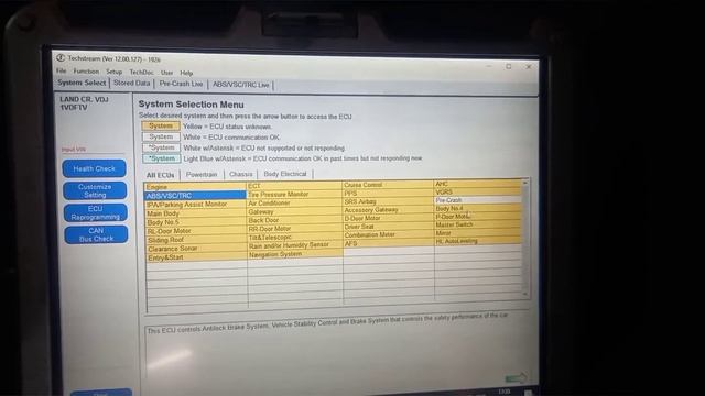 Проверьте систему PCS