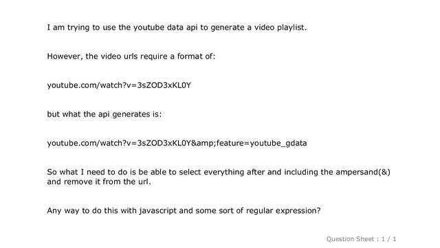 jQuery : remove url parameters with javascript or jquery смотреть онлайн