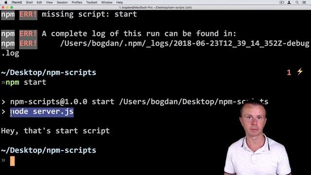 NPM start script смотреть онлайн