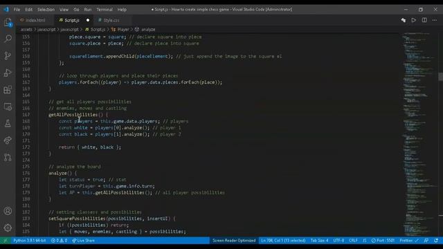 How to create simple Chess Game using Javascript смотреть онлайн