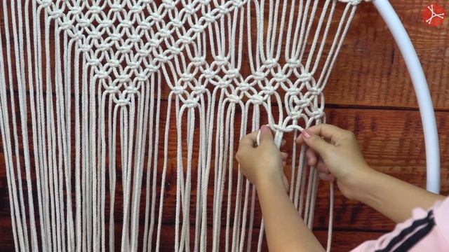 Part 1: Macrame tutorial: simple Boho swing - macrame single ring hanging chair смотреть онлайн