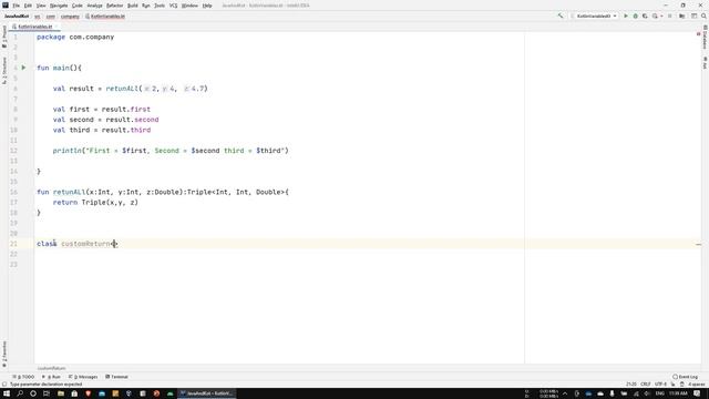 Kotlin - Return Multiple (2, 3, 5 or even 100) Values From Functions. смотреть онлайн