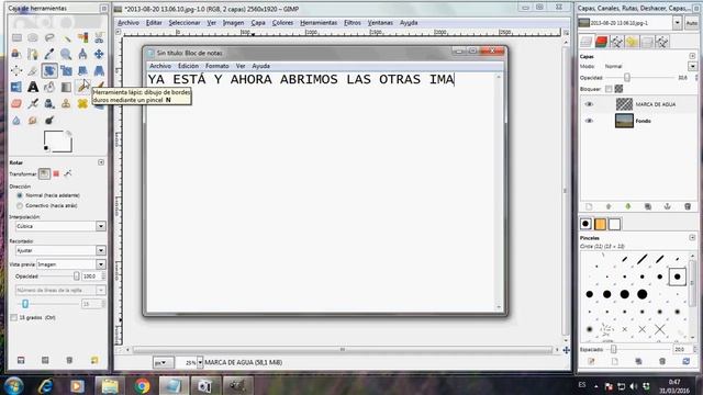 Tutorial Marcas de Agua GIMP 2.0 смотреть онлайн
