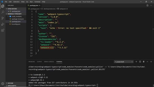 Webpack & TypeScript Setup #2 - Webpack Installation смотреть онлайн
