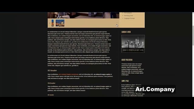 WordPress шаблон Philoxenia - Ari.Company смотреть онлайн