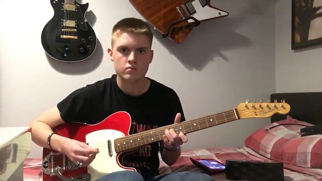 Yellow by Coldplay Guitar Cover on Fender Telecaster смотреть онлайн