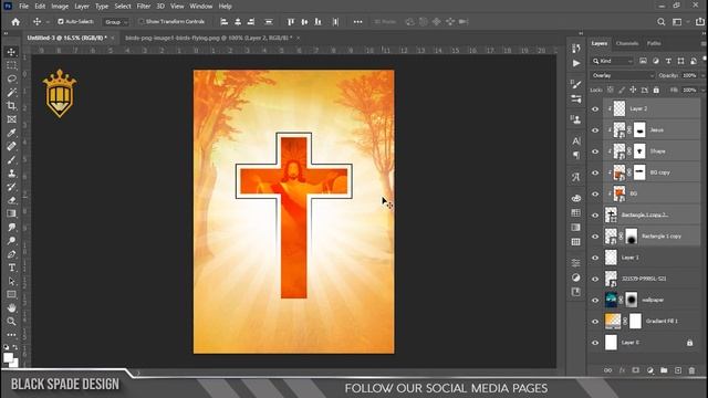 Good Friday Jesus Poster Design in | Photoshop 2021 Tutorial | смотреть онлайн