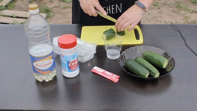 Быстрая закуска из свежих огурцов смотреть онлайн
