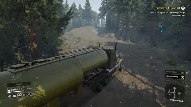 SnowRunner Smokey River Контракт Tanker For A Spin Task смотреть онлайн