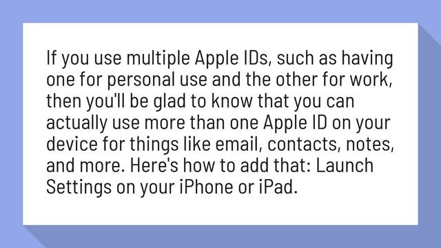 Can I have two Apple IDs on my iPad? смотреть онлайн