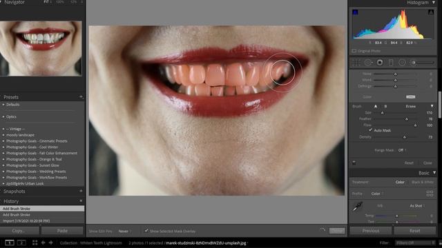 How To Whiten Teeth In Lightroom смотреть онлайн
