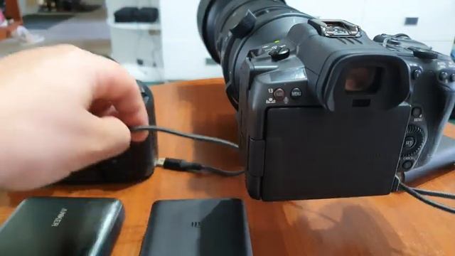 Внешнее питание Power Bank для Canon R5C / Canon R5 / Panasonic GH5
