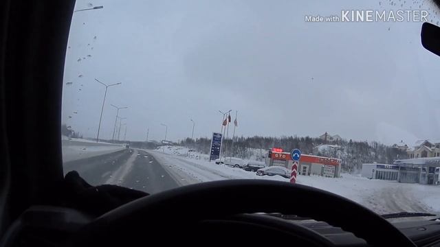 Мурманск. Восточно объездная автомобильная дорога ... 12.02.2019 смотреть онлайн