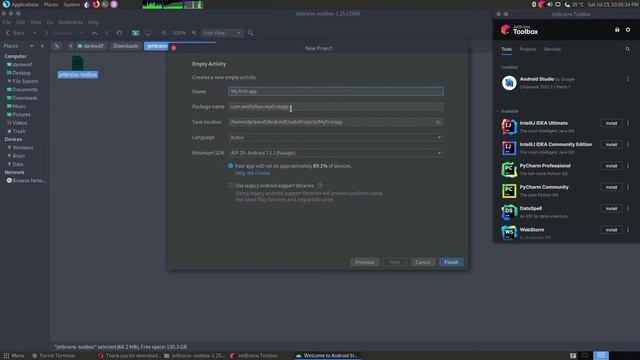 Android studio installation with Android 13 emulator in Linux (Tamil) смотреть онлайн