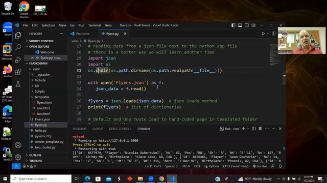 Python Flask Demo: Using render_template with passed data -- processed by Jinja смотреть онлайн