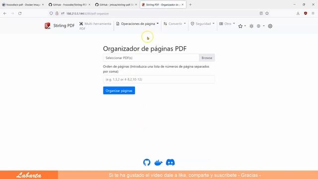 Cómo instalar Stirling pdf usando Docker compose смотреть онлайн