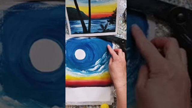 Рисуем пальмы и море. Прямой эфир от 10.06.21 смотреть онлайн