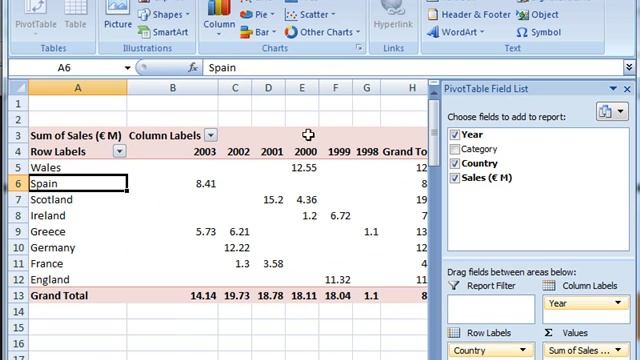 AM 4414 Group data in a pivot table Microsoft Excel 2007 ECDL Advanced ITQ3 смотреть онлайн