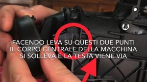 Tutorial nespresso delonghi EN85 smontaggio per pulizia beccuccio erogazione