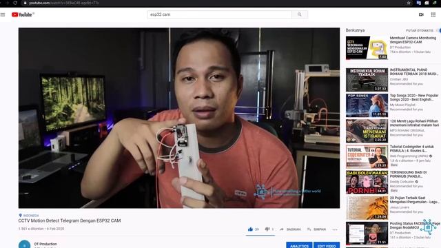 ESP32-CAM Telegram BOT Take Picture (TUTORIAL KAMERA TELEGRAM) смотреть онлайн