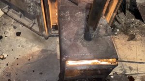 Печь на  масляной отработке.