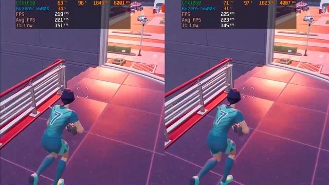 GTX1650 vs GTX1060 Comparison | Low Settings 1080p | Fortnite Season4 смотреть онлайн