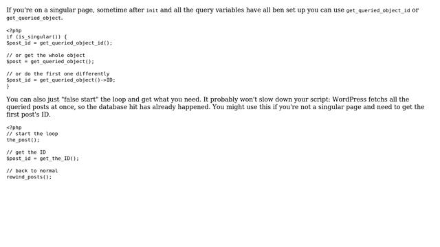 Wordpress: Get a post's ID (2 Solutions!!) смотреть онлайн