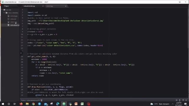 Color Detection in images using opencast-python смотреть онлайн