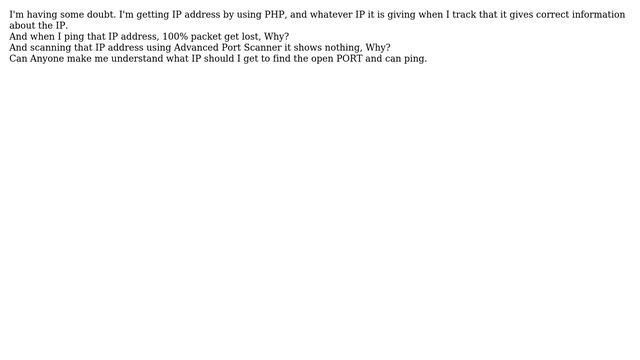 What IP address is used to Ping смотреть онлайн